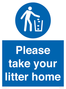 Please take your litter home